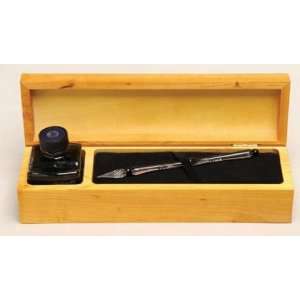   Dipping Pen Set with Box & Ink (Multi Color Green)
