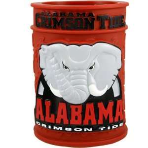 Alabama Crimson Tide Embossed Plastic Can Coozie  Sports 