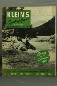 Vintage Kleins Sporting Goods Fishing Hunting Outdoors Catalog 1947 