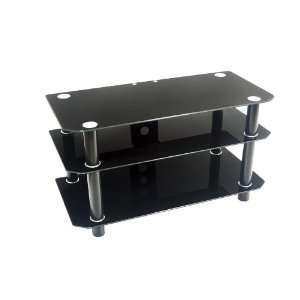  42 in. Contempo Black TV Stand Electronics