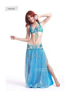 C91823 Womens New Polyster Beads Belly Dance Custome Belly Dancing 