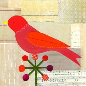  Petite Red Bird Canvas Reproduction Baby