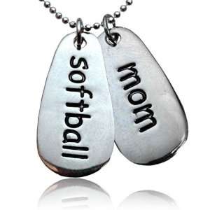  Softball Mom SportWORD Necklace