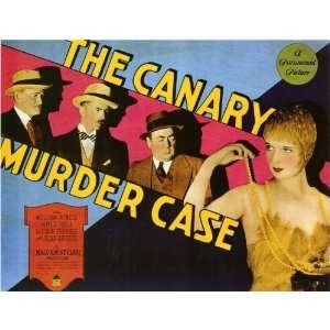  The Canary Murder Case Movie Poster (11 x 17 Inches   28cm 