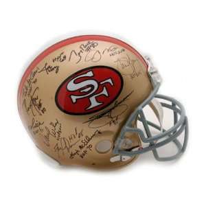 Mounted Memories San Francisco 49ers Hall of Famers Autographed Helmet