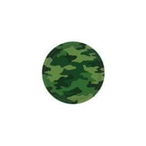   Camouflage Theme Party 9 Disposable Paper Plates Toys & Games