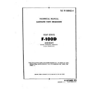  North American Aviation F 100 D Aircraft Parts Manual 