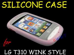 for LG T310 Wink Cookie Style White Silicone Soft Case  
