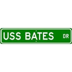  USS BATES APD 47 Street Sign   Navy Ship Gift Sailor 
