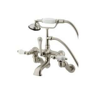 Elements of Design Wall Mount Clawfoot Tub Filler With Hand Shower 