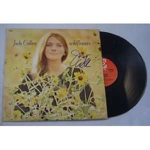  Judy Collins Wildflowers   Hand Signed Autographed Record 