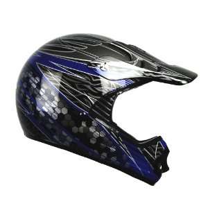  Raptor Off Road Helmet with Helium Graphic (Blue, Large 
