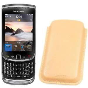   for Blackberry Torch 9800   Smooth Cow Leather   Natural Electronics