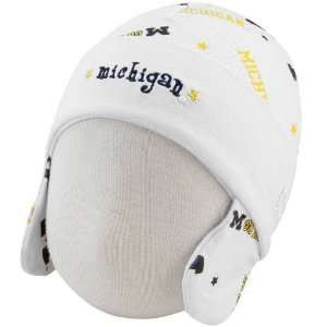  New Era Michigan Wolverines Infant White Ski Knit Baby 