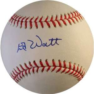  Eddie Watt Autographed/Hand Signed Official MLB Baseball 
