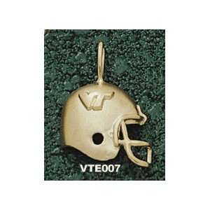  Virginia Tech Hokies 3/4in 10k Helmet Pendant/10kt yellow 