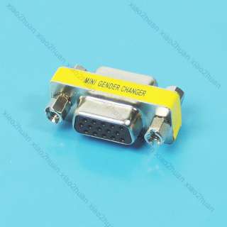 15 Pin VGA Female to Female Adapter Converter Changer  
