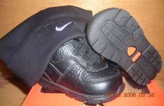 Nike First Goadome Crib Newborn Black Shoes Size 0  