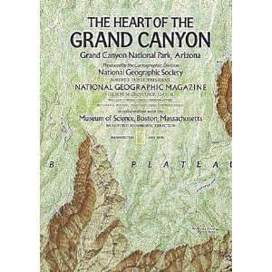  MAGAZINE MAP   The Heart of the Grand Canyon / The Grand Canyon 