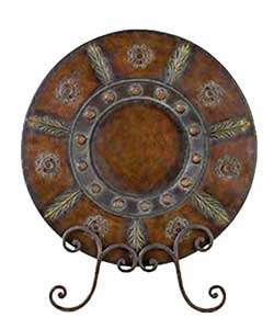 Handcrafted Decorative Metal Plate withTable Stand (China)   