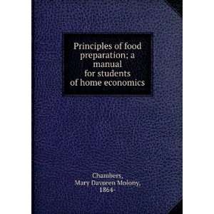  Principles of food preparation  a manual for students of 