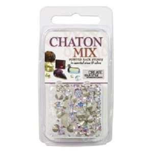  4.5 Grams Swarovski® Chaton Mix   Crystal AB Arts 