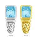 Gemstone, Aquamarine Earrings   Buy Cubic Zirconia 