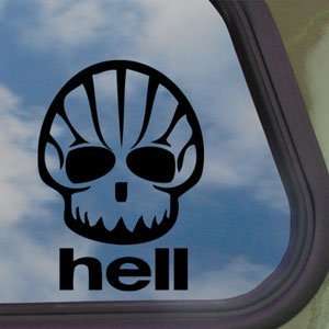  Shell Hell Shaped Face Funny Oil Black Decal Car Sticker 