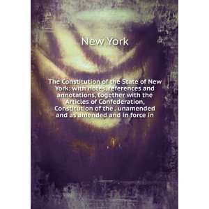  The Constitution of the State of New York with notes 
