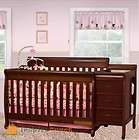 Multi Function Cherry Solid Wooden Baby Crib Combo Dresser Changing 