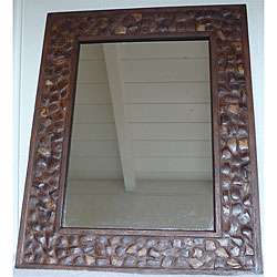 Large Coconut Shell Wall Mirror (Thailand)  