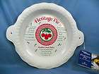 better homes gardens hallm ark heritage pie plate from heart