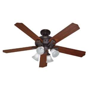  HUNTER 60 Ceiling Fan With Light Fixture Weathered Bronze 