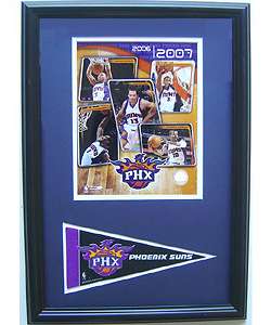 Phoenix Suns 2007 Team Photo w/ Mini Pennant  