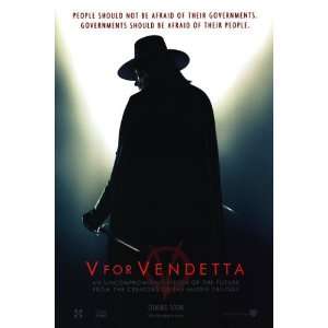  V for Vendetta 27 X 40 Original Theatrical Movie Poster 