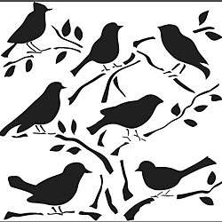 The Crafters Workshop Birds Template  
