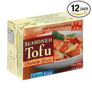 Morinu Tofu,Silken,Firm, Chinese Spicy, 12 Ounce Packages (Pack of 12 