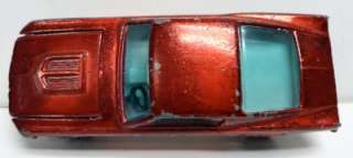 1968 Hot Wheels Redlines Custom Mustang Red HK + Button  