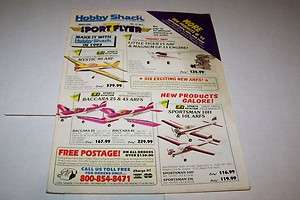 Vintage 1990s v22 #2 HOBBY SHACK radio control model catalog  