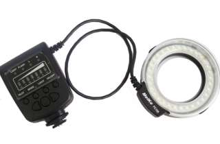 Macro Ring Flash LED Light for Canon 550D 50D 5DII DSLR / Sony +3 in 1 