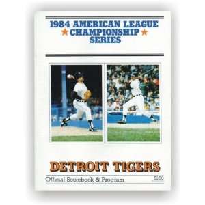  1984 American League Championship Series Scorebook 
