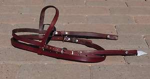 Chestnut Leather Browband Headstall Bridle  