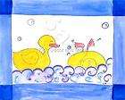 Rubber Ducks Ducky bubble BATH Nursery Kidsline ART prt