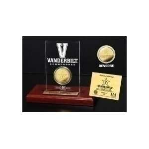  Vanderbilt Commodores 24KT Gold Coin Etched Acrylic 