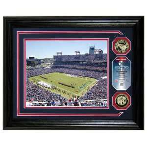  Tennessee Titans LP Field Photomint with two 24KT Gold 