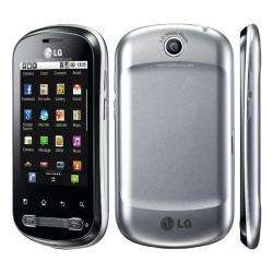LG Optimus Me P350 Unlocked GSM Silver Cell Phone  