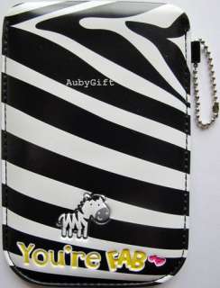 Phone iPhone Mobile Cell Phone iPod Pouch / Case / Bag   Zebra Black 