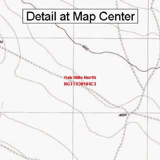   Map   Oak Hills North, Texas (Folded/Waterproof)