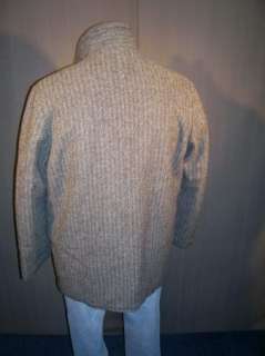 Vintage Gray Stripe Wool Jacket/Coat 1950s Chippewa Woolen Mills SZ 