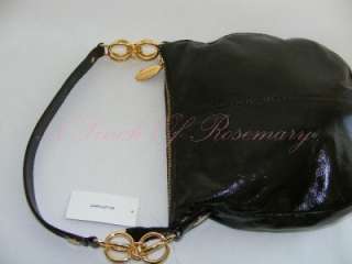   Noelle Crinkled Leather Hobo Bag Purse Java Brown 842902006342  